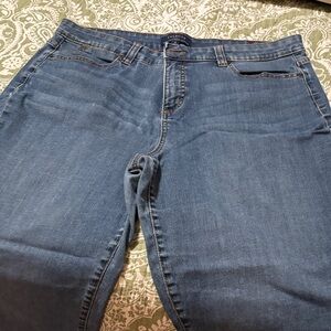 Talbots Classic Blue Simply Flattering 5-pocket Straight Leg Jeans